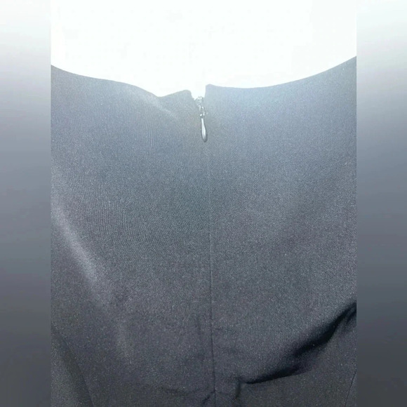 Vintage  | Y2K Black Top W/ Velvet Bow Detail | Size 12 - Picture 4 of 8